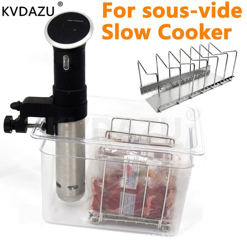 Sous Vide Rack Stainless Steel Sous Vide Cooker Containers Detachable Dividers Separator for Immersion Circulators