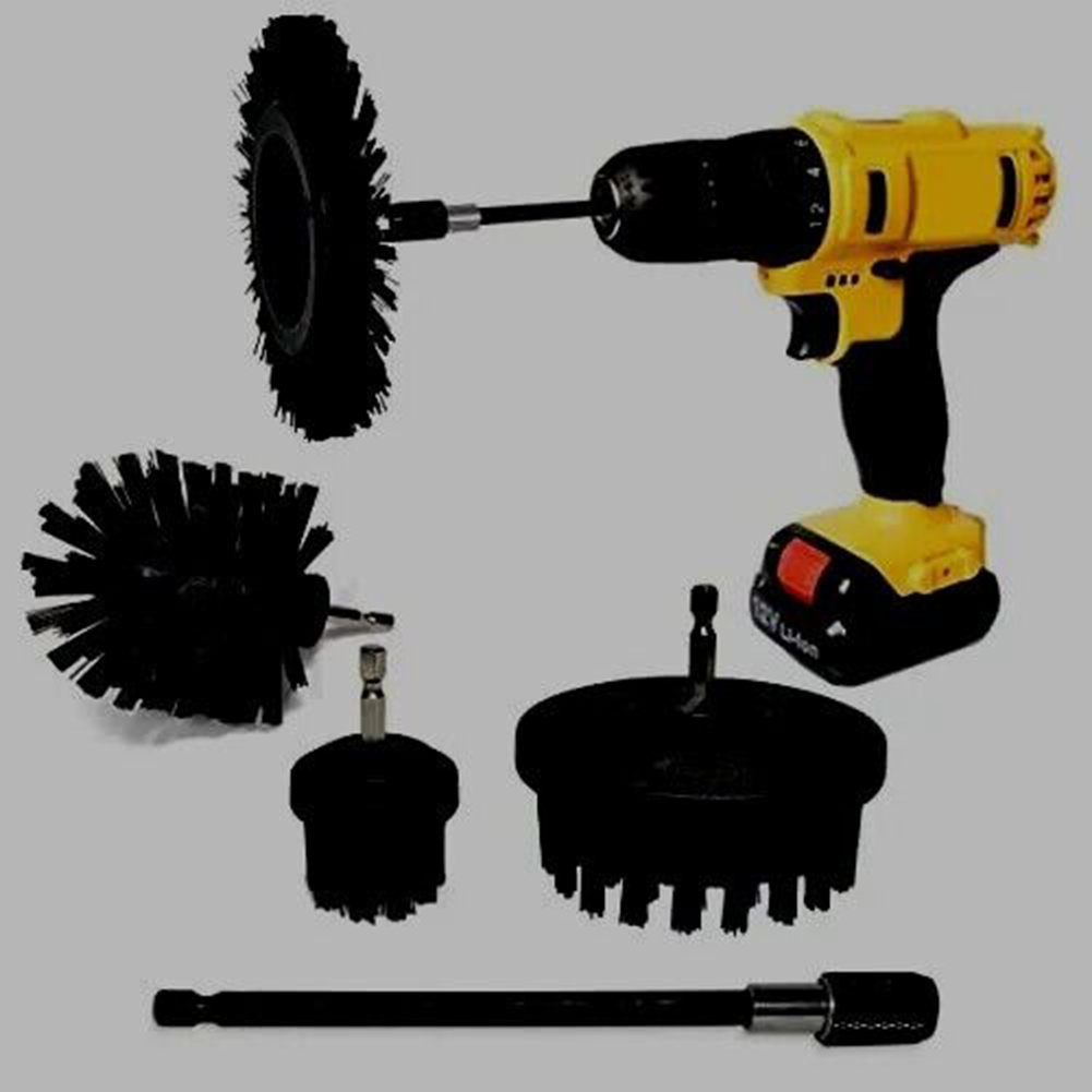 Kit de limpieza de barbacoa, cepillo de parrilla sin cable y seguro de usar con un taladro inalámbrico o cable, herramientas de bricolaje para el hogar, accesorios, herramienta eléctrica