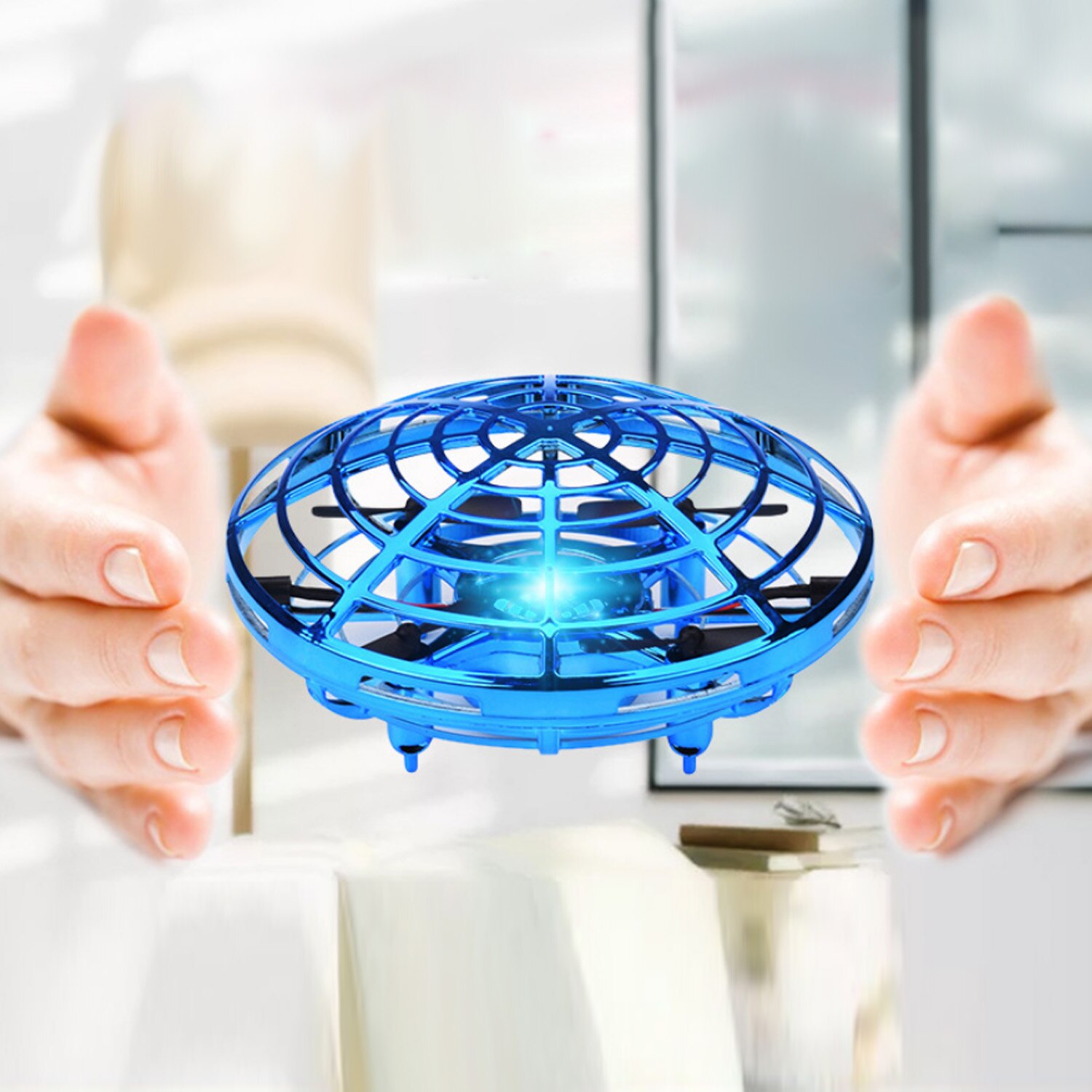 Mini Hand Betrieben Drohnen Hubschrauber für Jungen Mädchen freundlicher Erwachsene drinnen draussen Fliegen Ball Spielzeug