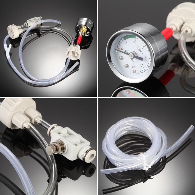 DIY CO2 Diffuser D501 D201 Kit Planted Aquarium CO2 Diffuser Needle Valve Pressure Gauge Generator