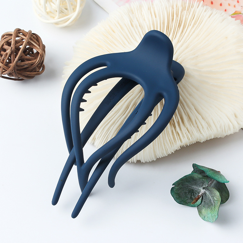 Pinzas para el pelo grandes para mujer, pinza de plástico acrílico con flor, garra de pasador con pico de pato, horquilla para niña, herramientas de peinado, accesorios para el cabello: Rosa