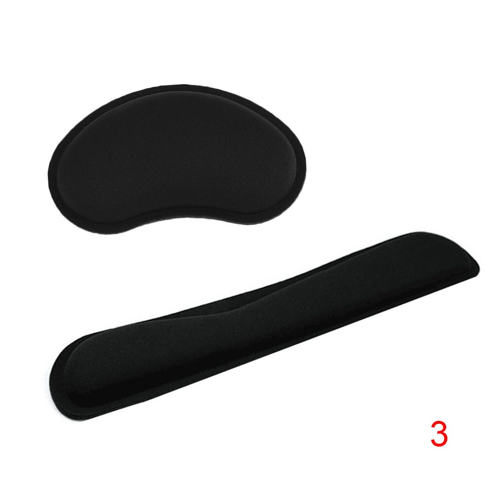 Durable Memory Foam Set Nonslip Mouse Wrist Support/ Keyboard Wrist Rest for Office Computer JLRJ88