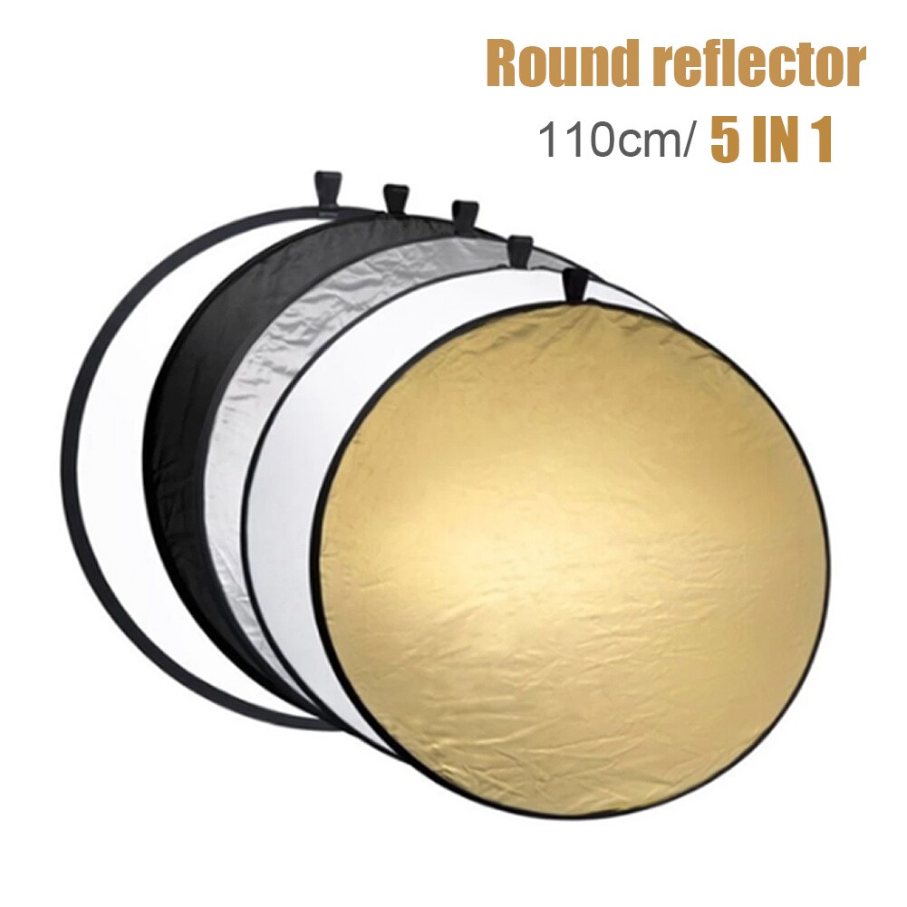 5 In 1 Draagbare Inklapbare 110Cm Ronde Reflector 5 Verschillende Fotografia Multi-Disc Licht Photo Studio Fotografie Accessoires