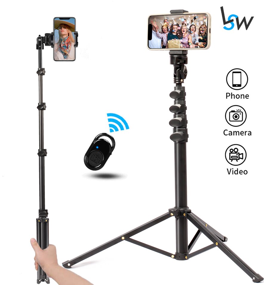 Stativ til telefon med bluetooth mobiltelefon holder stativ stativ til ipad kamera fotografering selfie stick vlogging live tiktok