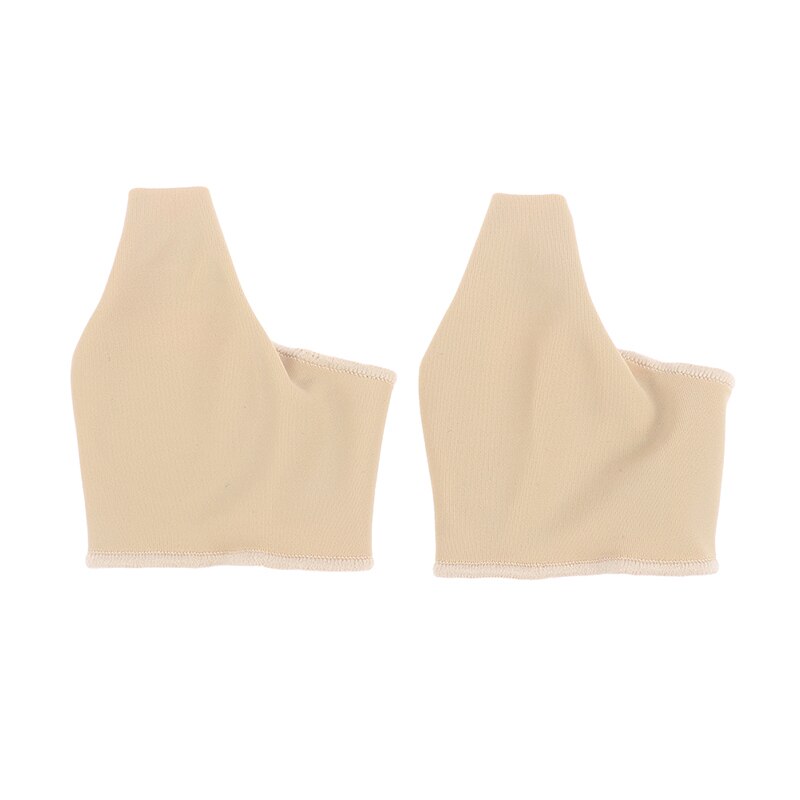 1 paar Toe Separator Hallux Valgus Bunion Corrector Orthesen Fuß Knochen Daumen Teller Korrektur Socke Haarglätter Brace 2 Größe: L Skin color