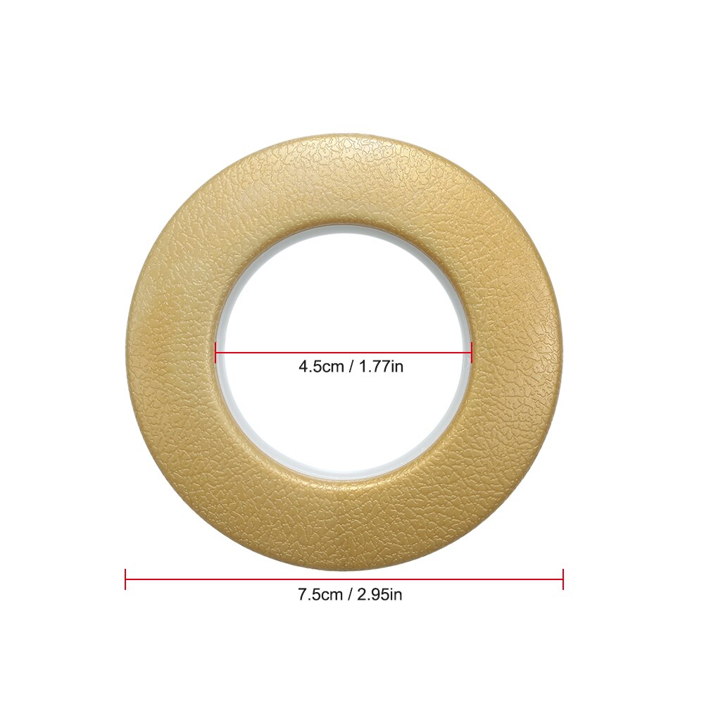 10pcs Curtain Grommet Top Rings Home Decoration Curtain Accessories Plastic Rings Eyelets for Curtains Grommet Top