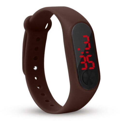 Horloge Kinderen Led-Digitale Horloges Kind Pols Klok Studenten Horloge Kids Voor Meisjes Jongens Sport Elektronische Horloge Voor: Coffee