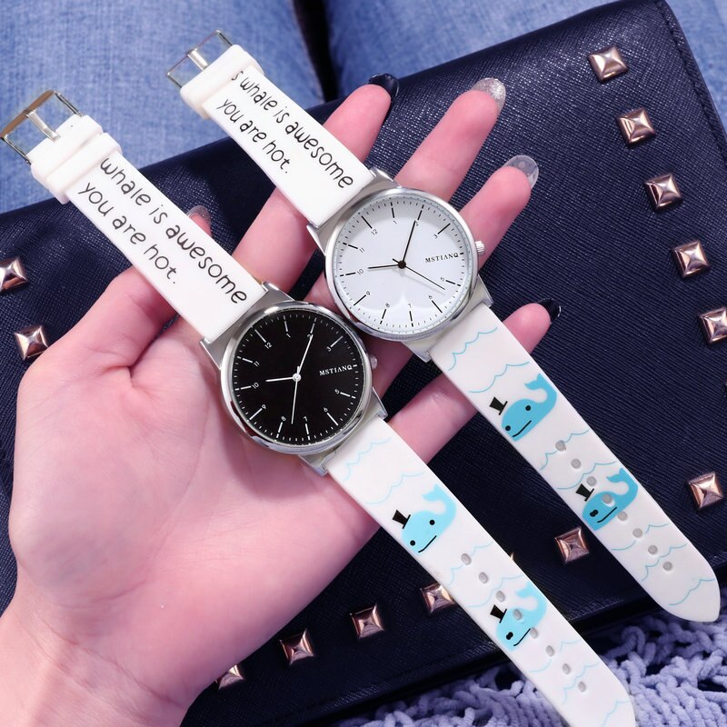 2 stuks/partij paar horloges dames heren casual siliconen band polshorloges klok dames quartz horloge relogio feminino: 6