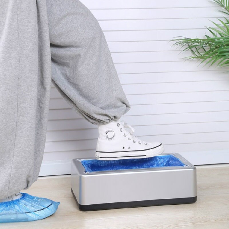 Automatisk skoovertræk maskindispenser husholdnings engangs vandtæt anti støv skoovertræk maskinkasse til hjemmekontor