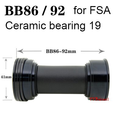 Gineyea bottom bracket bb86 bb91 bb91 BSA for shimano 22 24 19 41 mm ceramic road bike MTB red purple color: BB86-92press FSA c