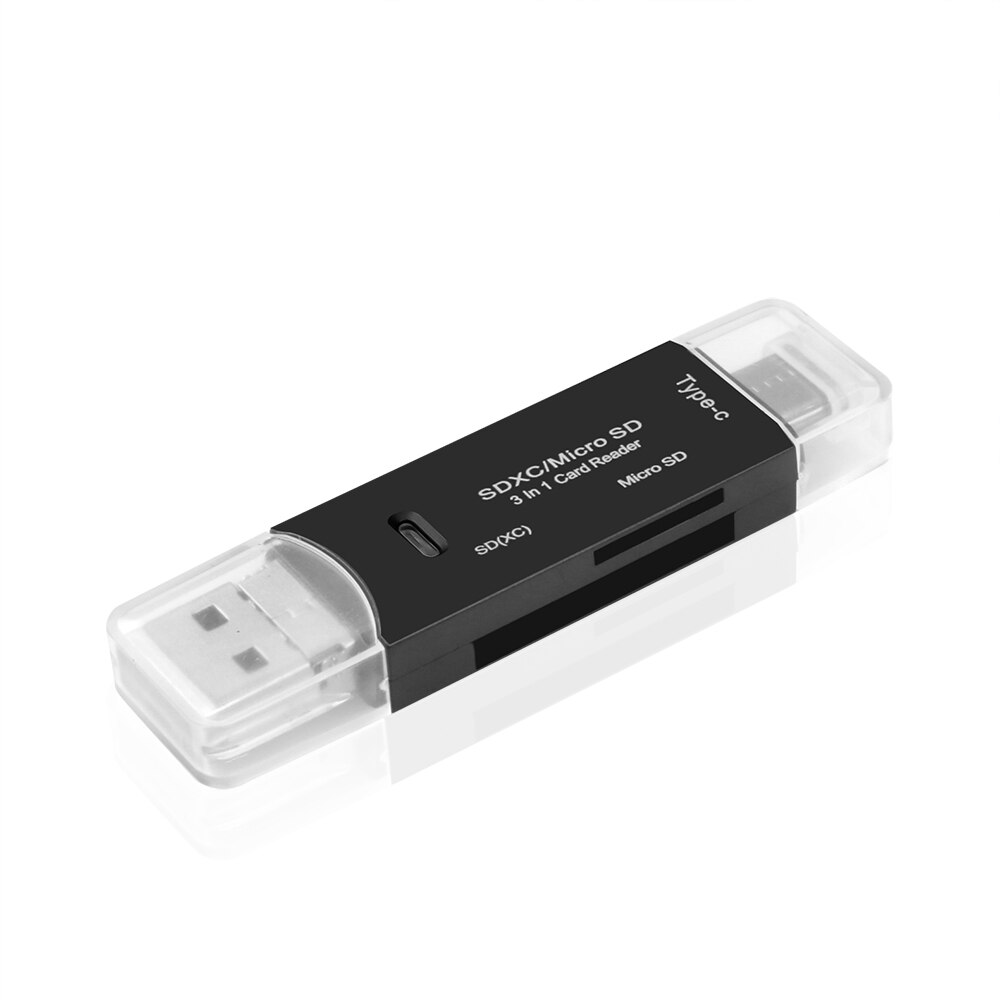 Kebidumei Multi in 1 Type-C SD Card Reader Micro USB USB 3.0 OTG TF Card Reader Flash Drive Adapter: Default Title