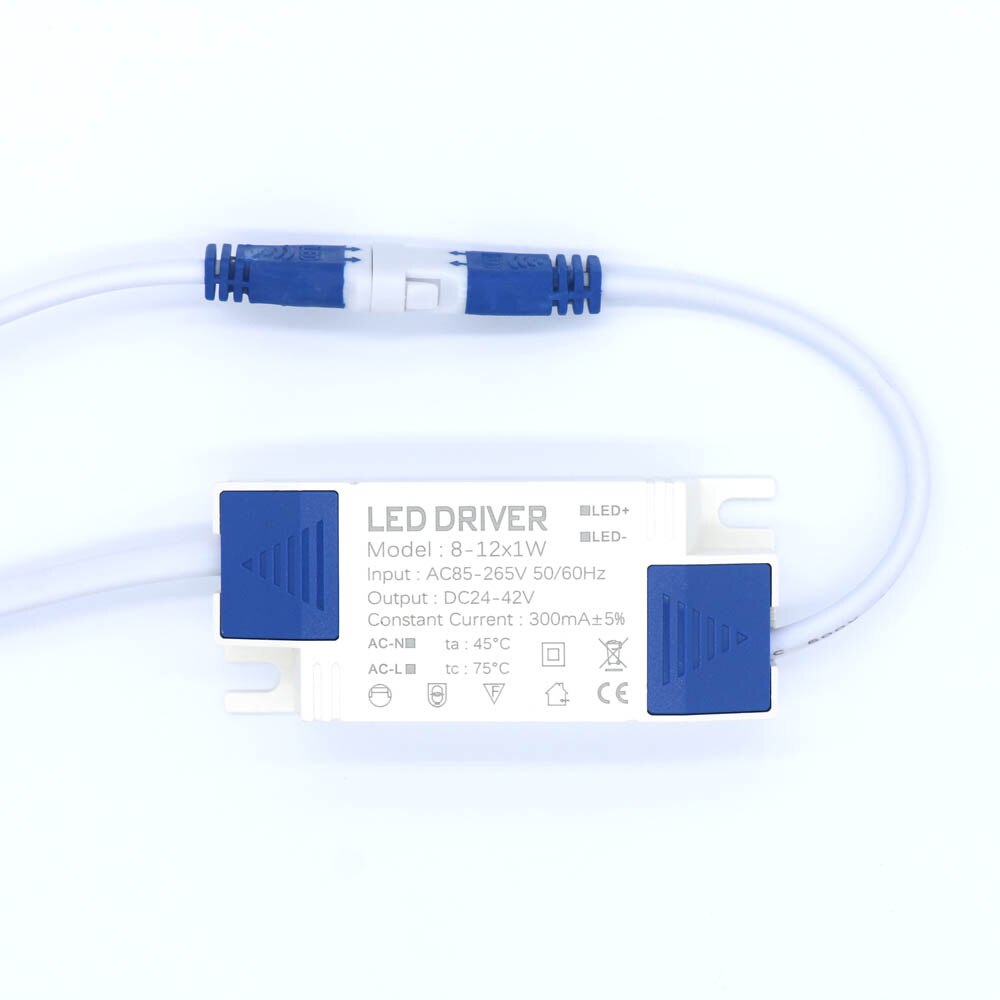 LED Power Supply Driver 1W 3W 4W 7W 8W 12W 18W 25W 36W 300mA Lighting Transformers For LED Power Light Panel Light Downlight DIY: 8-12W DC24-42V