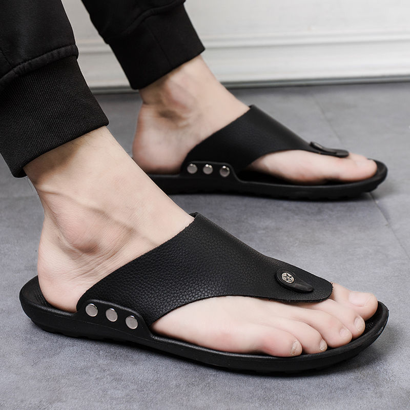 Mazefeng Pu Lederen Zomer Mannen Slippers Strand Sandalen Comfort Mannen Casual Schoenen Mode Mannen Flip Flops Verkoop Schoeisel