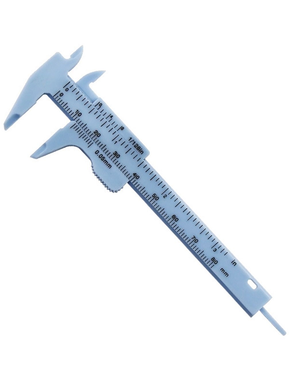 Mini-plastik nornemåler målemåler mikrometer 80mm minilineal nøjagtige måleværktøjer standard vernier skydelære: C
