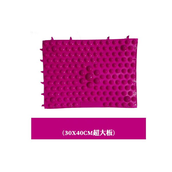Acupressure Massager Mat Durable Reflexology Back Body Foot Massage Pad Toe Relieve Pain Pressure Blood Circulation Plate Mat: Rose Red