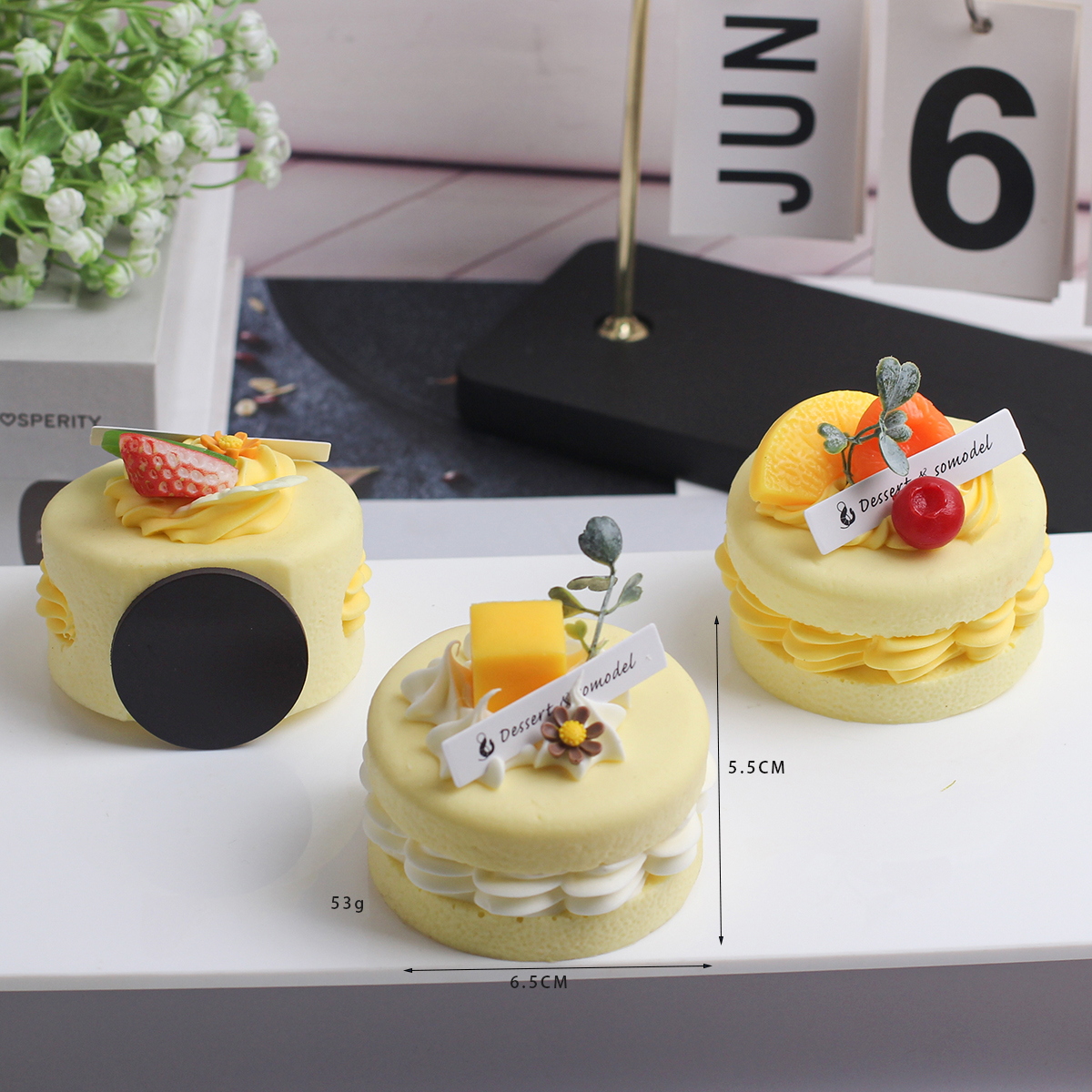 Modelo de pan de cocina de frutas artificiales, refrigerador, Material Pu, decoración del hogar, adornos de muestra de alimentos, accesorios de tiro, 3 uds.: violet