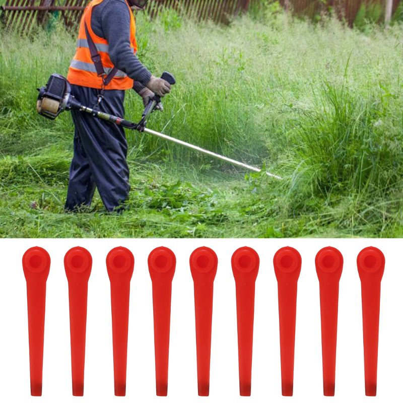 Plastique coupe gazon lames remplacement tondeuse à gazon lame pour coupe gazon jardin outil accessoires 100 pièces