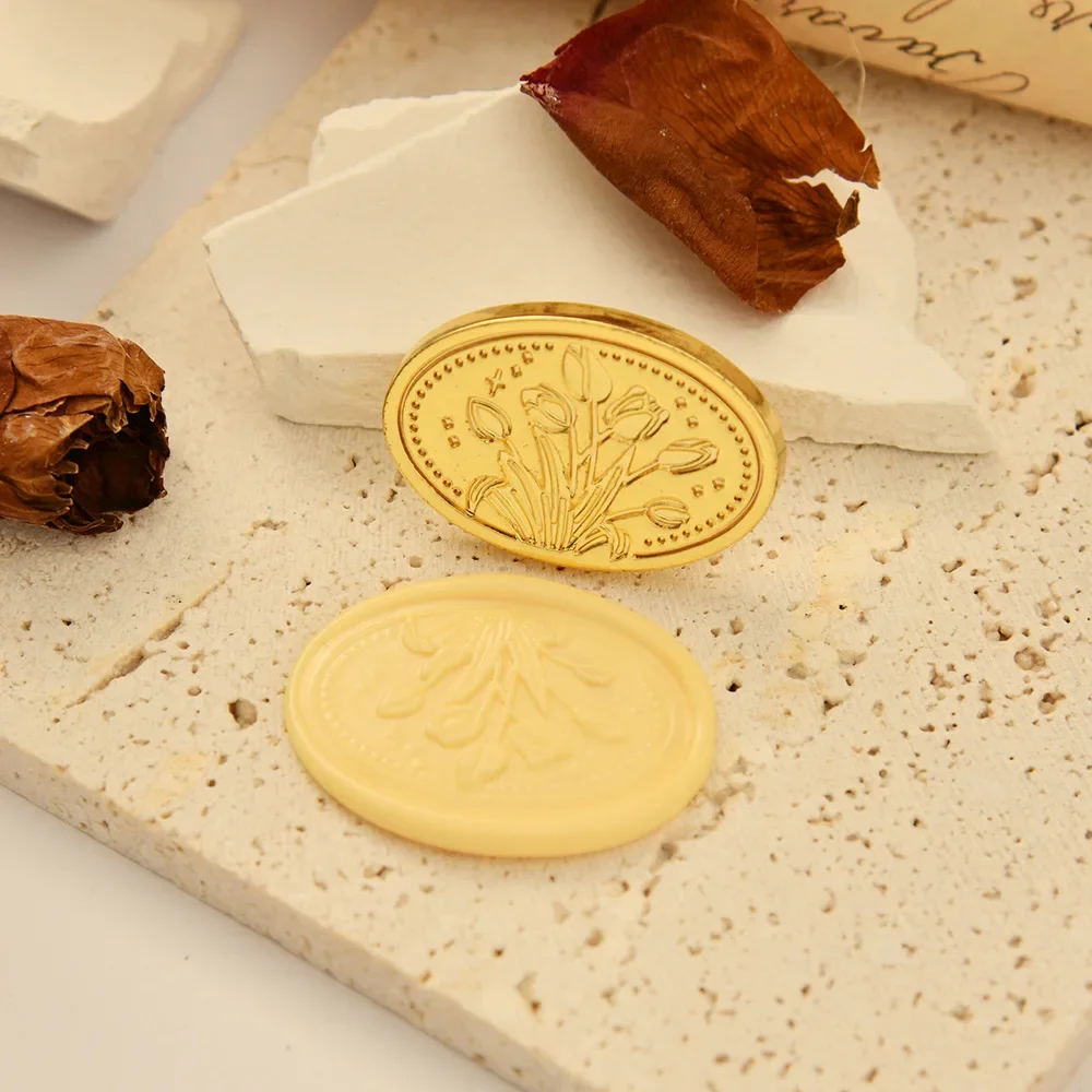 Wax Seal Stamp for Scrapbooking Photo Flower Paw Seal Wax Stamp Head Album Seal Stamp DIY Craft for Card Making ZT0102