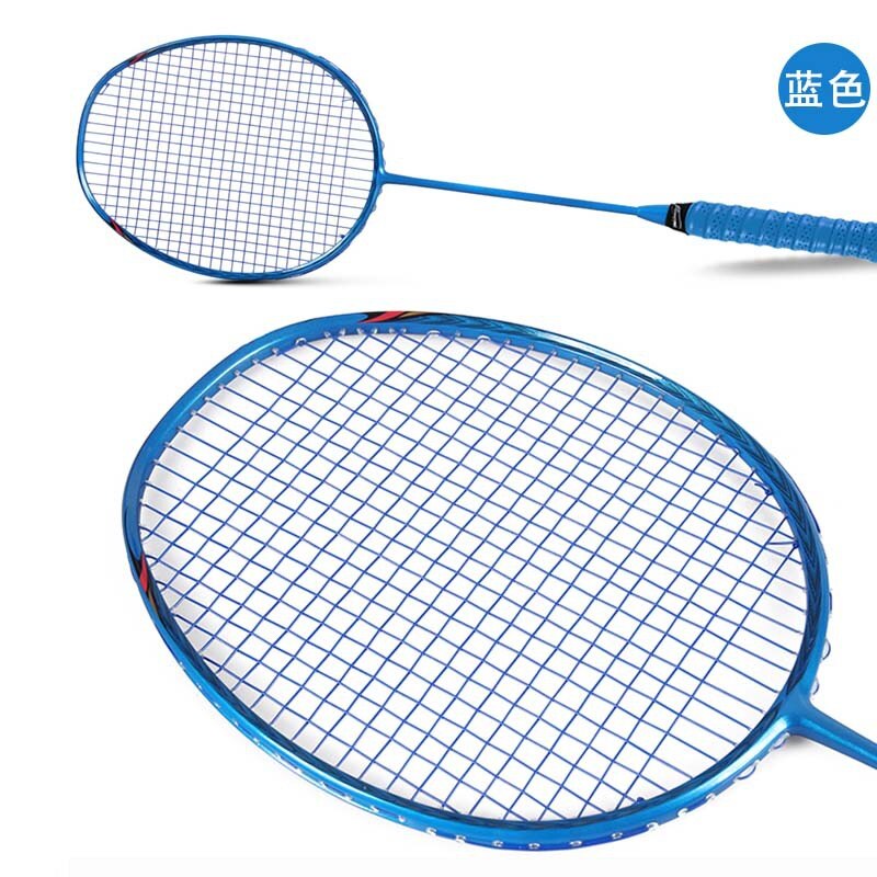Full Carbon Badminton Racket 5U Ultralight Offensive Badminton Racket Racquet Outdoor Sports Sporting Goods -40: Blue