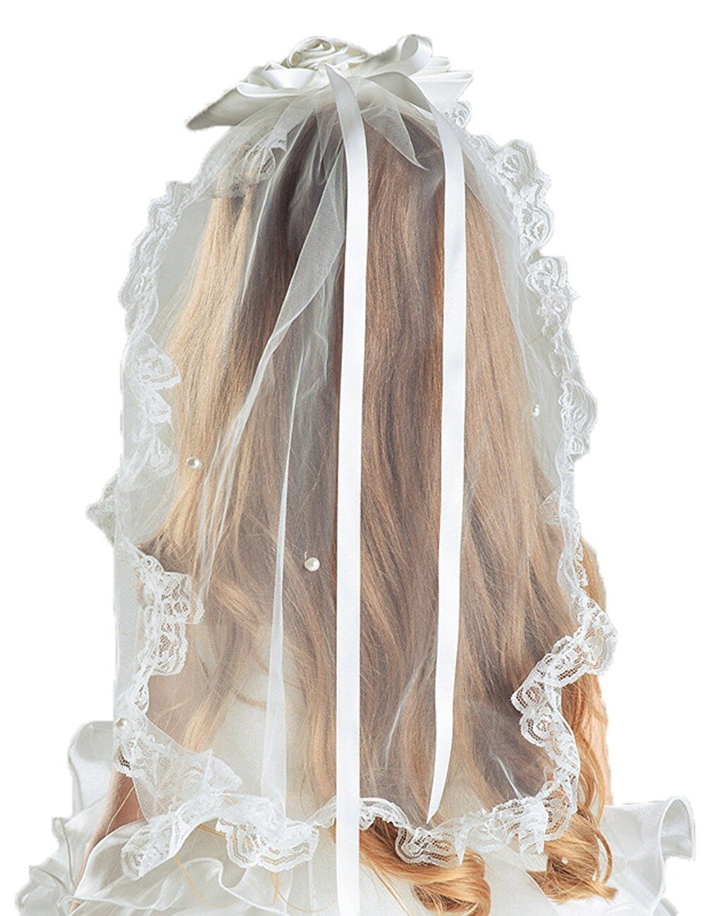 Arrivals Girls Holy First Communion Veils White Ivory Flower Girl Veils for Wedding Birthday Party