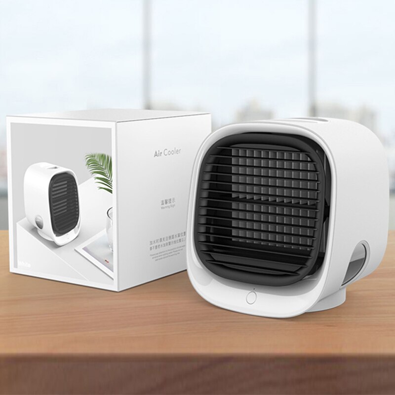 Novedad de , mini ventilador de refrigeración Anion para aire acondicionado, humidificación y refrigeración, luz nocturna, Enfriador de escritorio USB