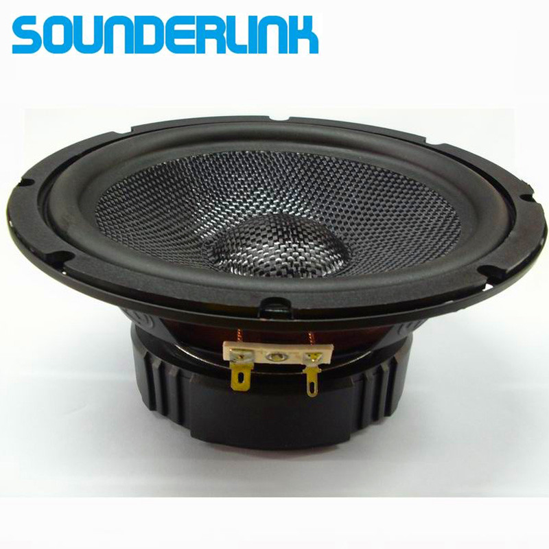 1 pcs Sounderlink 6.5 inch HiFi Volledige Range Speaker tweeter unit sets fiber kapton Kegel