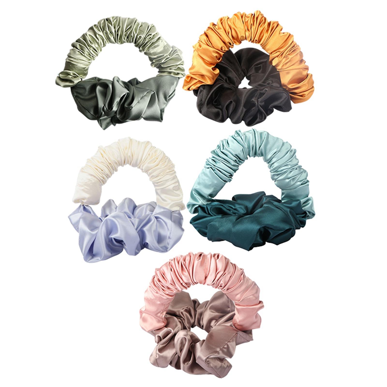 Mykt varmefritt hår krøller pannebånd hår scrunchies bølgeverktøy curler frisørverktøy varmeløs krøllestang lat krøller