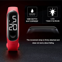 Leecnuo 50M Waterdichte Digitale Horloge Led Sport Mens Watch Vrouwen Fitness Horloge Touch Screen Siliconen Band Horloge Voor Kids