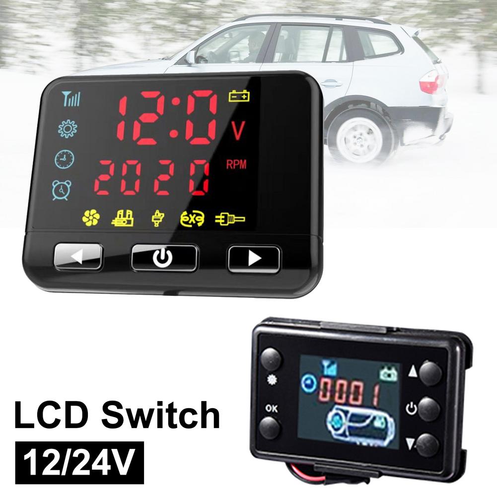 12/24 V LCD Monitor Switch With Remote Control Accessories Controller Universal For Car Track Diesels Air Heater Controller Kit