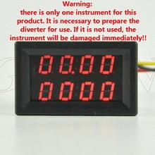 GWUNW BY42A 30V 20A-500A DC Digital 4 Bit Voltage Current Ammeter Meter Dual Display LED [****Must have a shunt to use****]