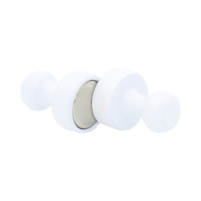 10pcs Super Strong Neodymium Magnetic Pushpins Sucker Thumbtack Durable Steel Magnet Push Pin for Refrigerator Whiteboard: WHITE