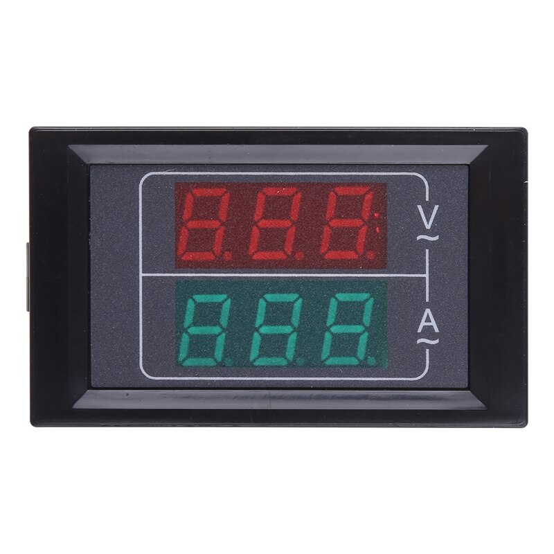 M6CF Volt Amp Meter Digital Voltmeter Ammeter Panel, 0.39 Inches LED 2 in 1 Multimeter 2-Wire Voltage Amperage Tester Gauge