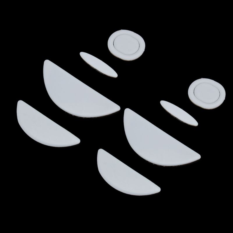 2 sets/package tiger gaming mouse feet mouse skate for logitech  mx518 /g400 /g400s white mouse glides curved edge