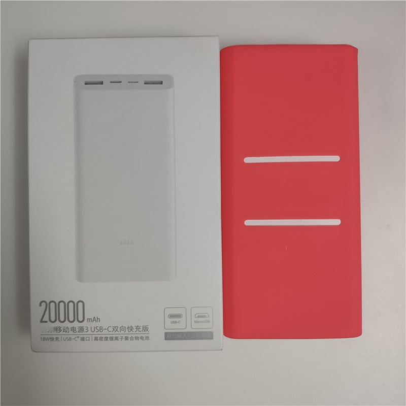 Case For Xiaomi Power bank 20000mAh 3 PLM18ZM 18W 2-Way Quick Charging USB C Portable Mi Powerbank 20000 external battery