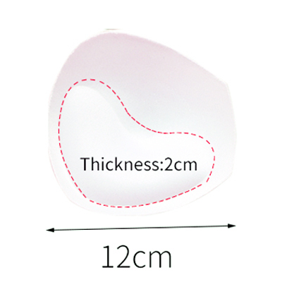 1 paar Schwamm Einsätze In Bh Gepolsterte für Badeanzug Brust Push-Up Füllen Büstenhalter Brust Patch Pads Frauen Dessous Zubehör: Fuchsia