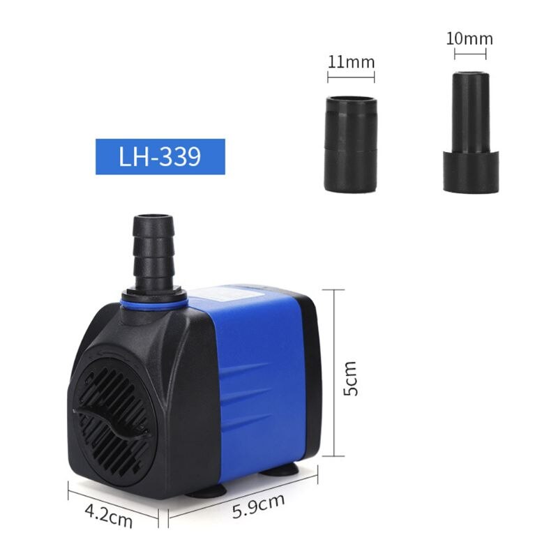 Eu plug 220-240v dompelpomp voor fonteinfilter aquarium waterpomp: Type c