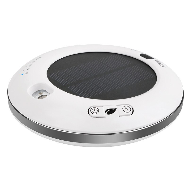 Automotive Car Air Purifier Solar Humidifier Intelligent Car Aromatherapy Humidifier: white