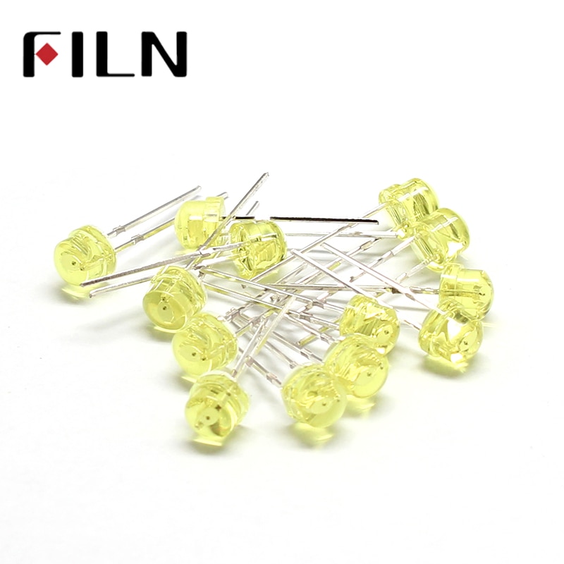 100pcs/lot 5mm diffused yellow bidirectional LED Diode Dip Round Ultra Bright LED Light with 2 pins