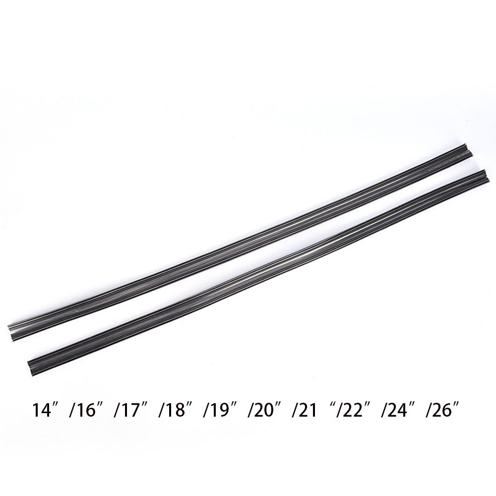 1 Paar Auto Scheiben wischer scheibe 14/16/20/22/24/26 Zoll rahmenlose Halterung ohne Gummi klinge Windschutz scheiben reiniger Ersatz