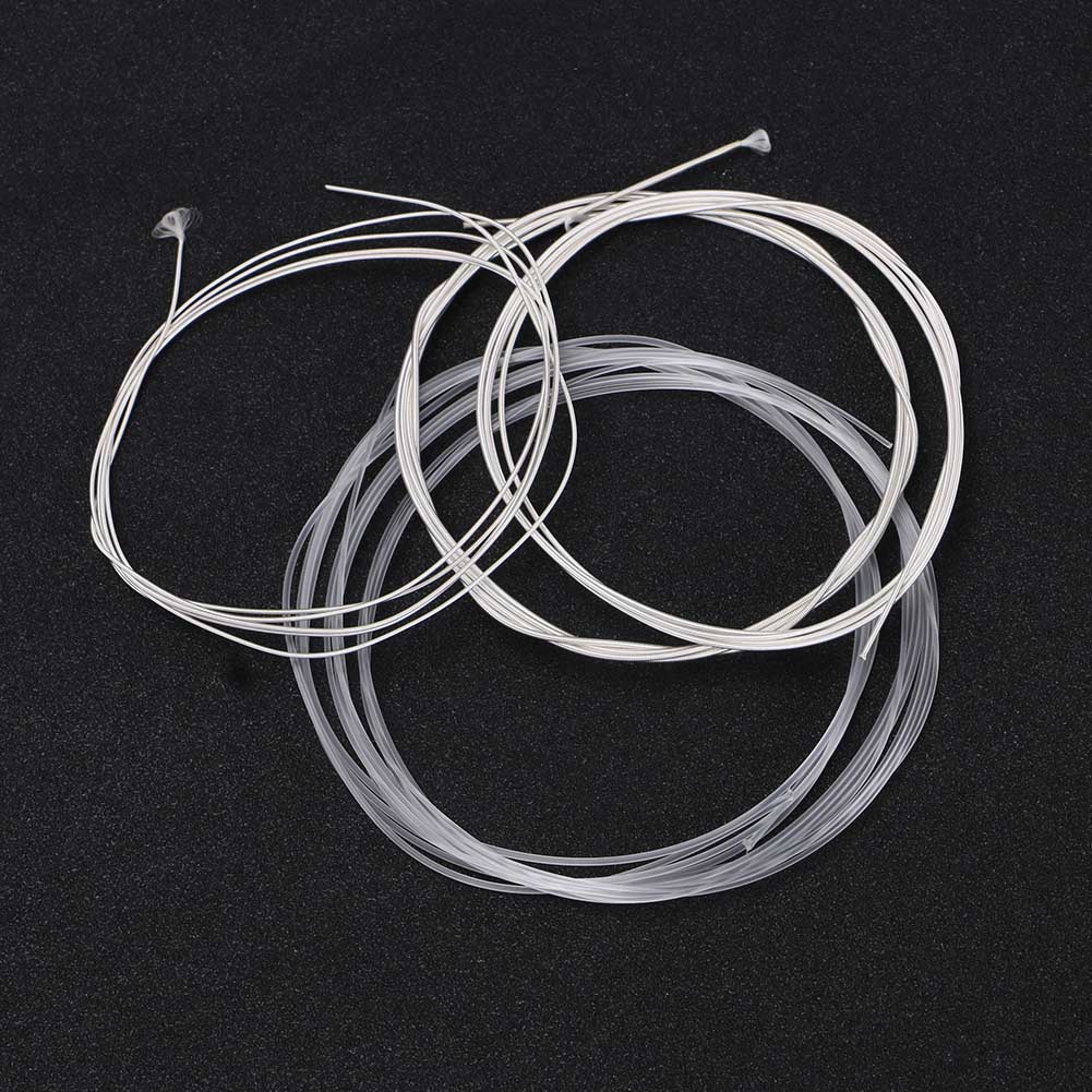 Acoustic Guitar 6 pcs/set steel Strings Gauge Set of Wooden guitar Guitar Strings Classical silver plating color