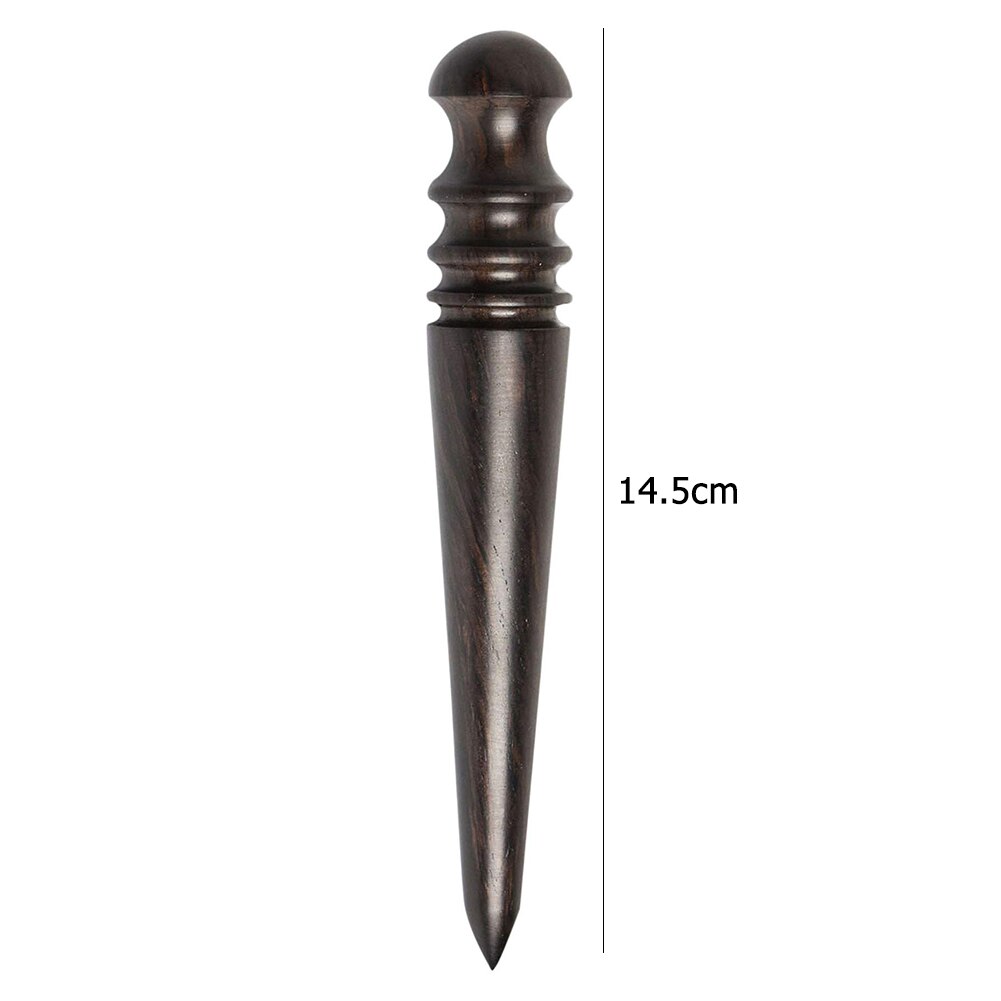 3 Types Ebony Grinding Block/Rod Smooth Polish Leather Edge DIY Leather Grinding Tool Leather Craft Edge Burnisher Kit