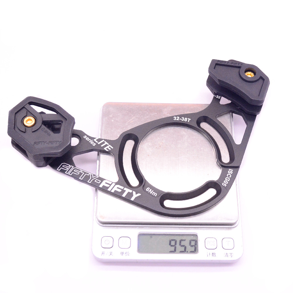 FIFTY-FIFTY DH Racing 1X Series Guía de cadena de bicicleta MTB Cadena de guía de bicicleta ISCG05 Anillo de cadena 28-34T/30-36T/32-36T/32-38T: Borgoña