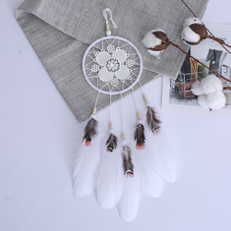 Nordic Indian Style Dreamcatcher Handmade Wind Chimes Hanging Pendant Dream Catcher Home Wall Art kids room Hanging Decorations