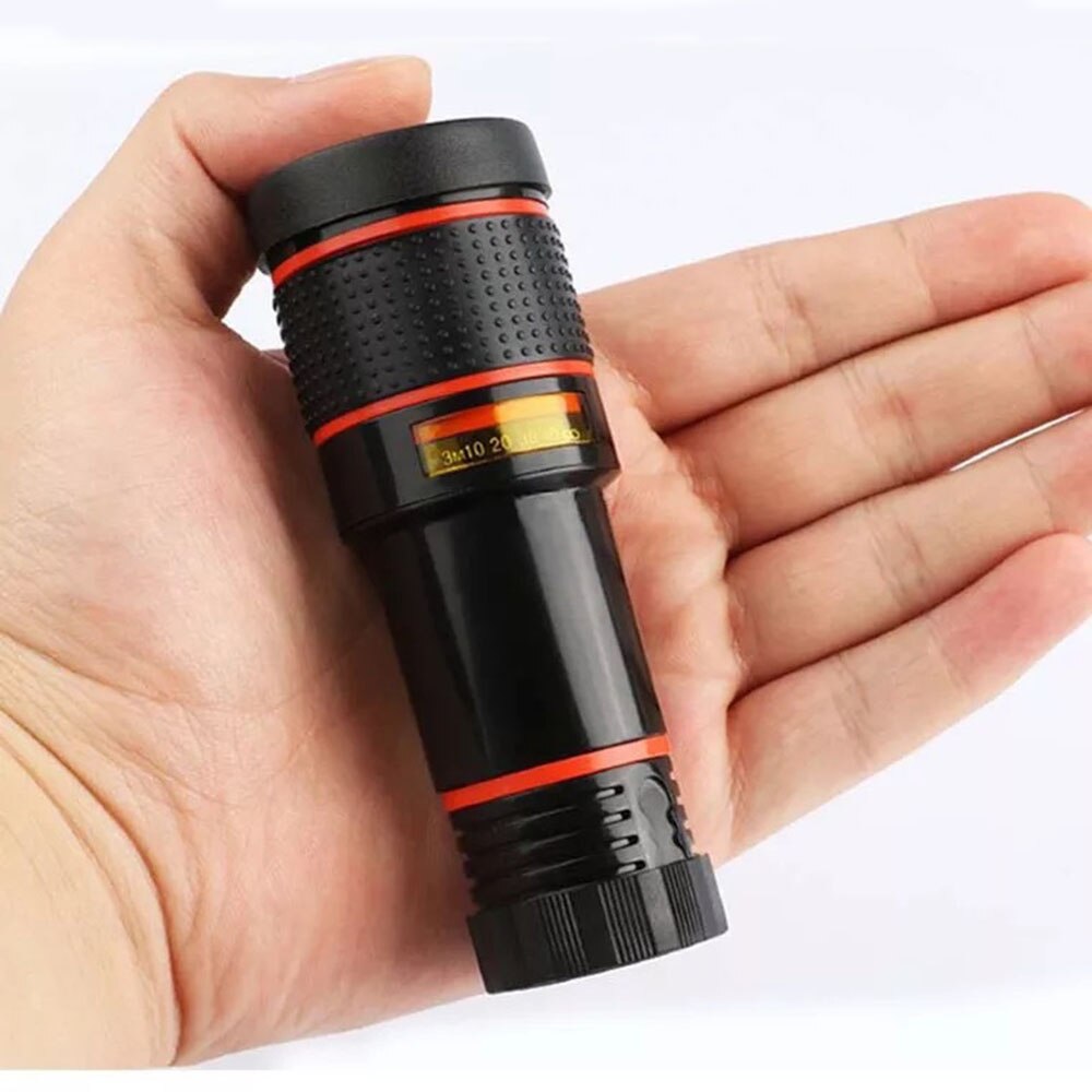 Técnico teleobjetivo Universal externa telescopio Clip para fotografía móvil 12X óptica Zoom para teléfono de la Lente de la cámara