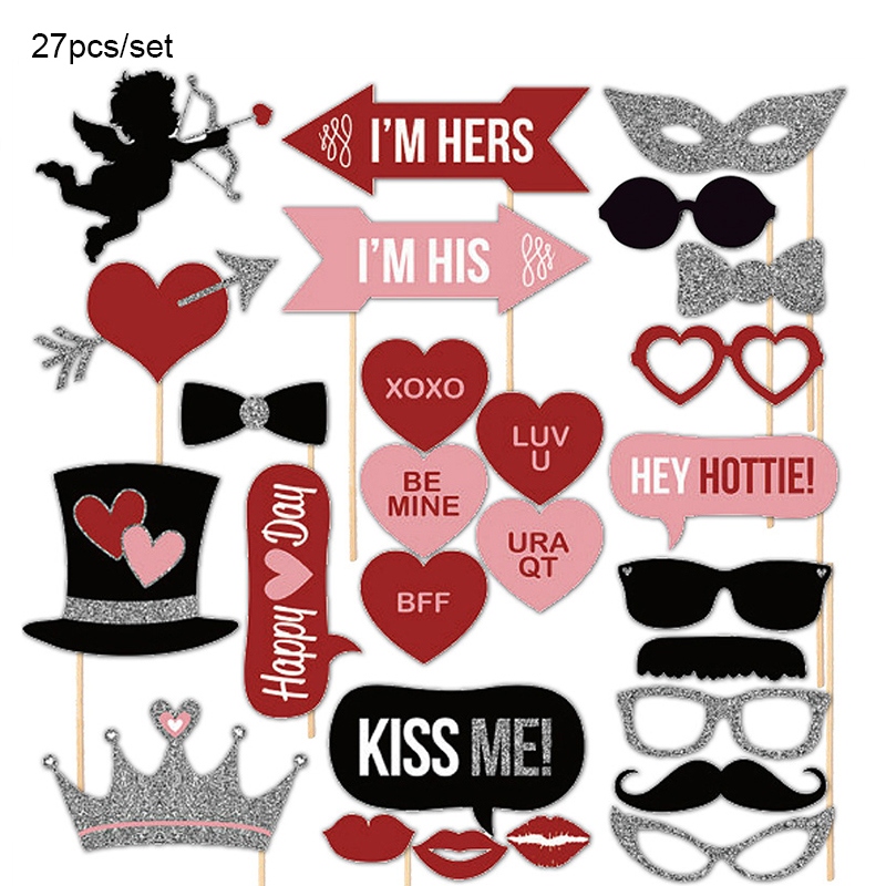 Funny Birthday Photo Booth Props DIY Mr Mrs Wedding Groom Bridal Party DIY Decorations Photobooth Mask Accessories Photo Props: Fluorescentie Geel