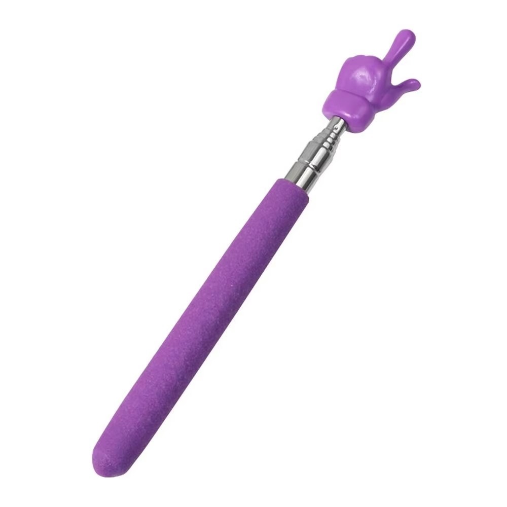 Stainless Steel Teaching Pointer Telescopic Rod Finger Teaching Stick Whiteboard Hand Pointer Teaching Tools: army green