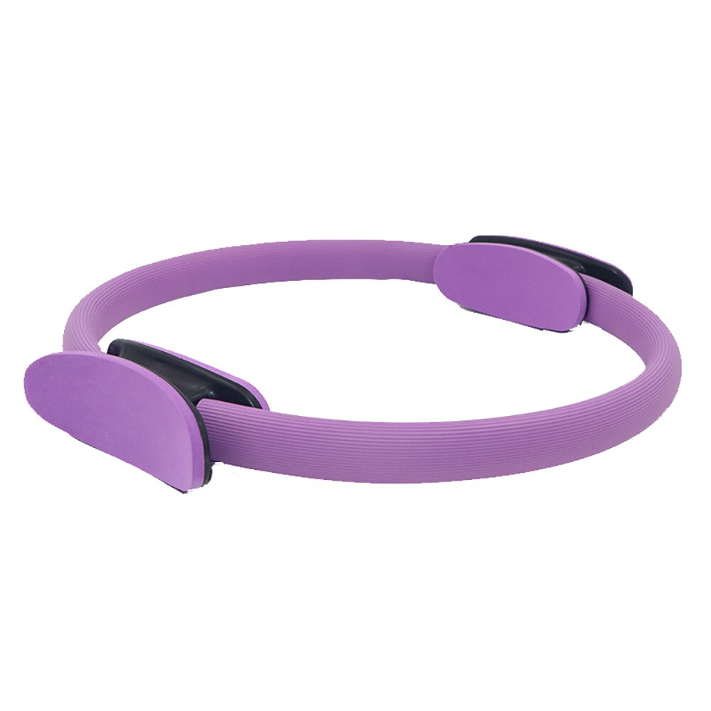 1pc fitness jooga ympyrä pilates urheilu magic ring naisten kineettinen vastus ympyrä kuntosali harjoitus pilates tarvikkeet: Violetti