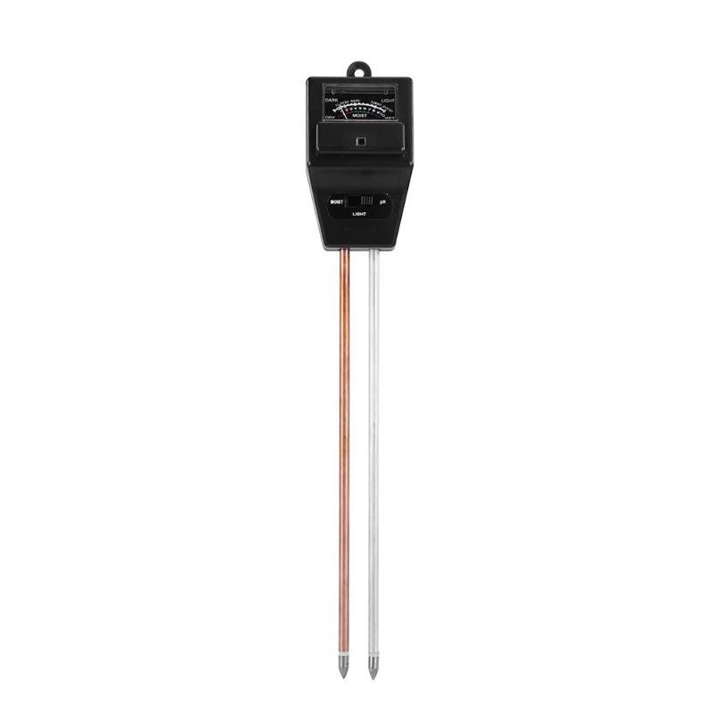 Digital Tester 3 in1 Soil Moisture Sunlight PH Meter Tester for Plants Flowers Acidity Moisture Measurement Garden Tool: Black