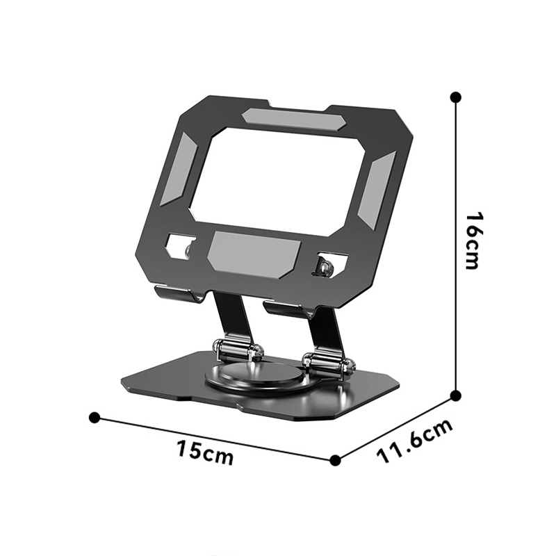 360° Multi-Func Rotating Folding Desktop Bracket for tablets phones All-metal universally compatible with iPads phones