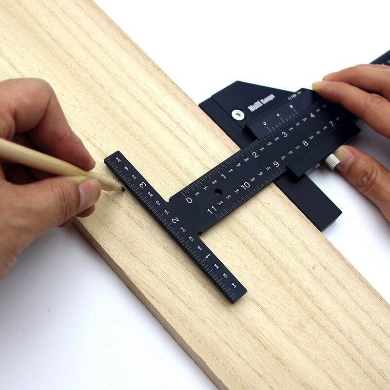 Multi Gauge Woodworking Multifunctional Ruler,Angle Ruler Woodworking Tools